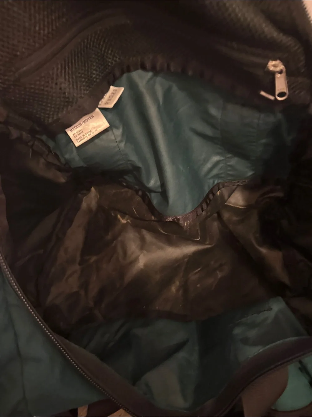 The North Face Green and Black Duffel Bag